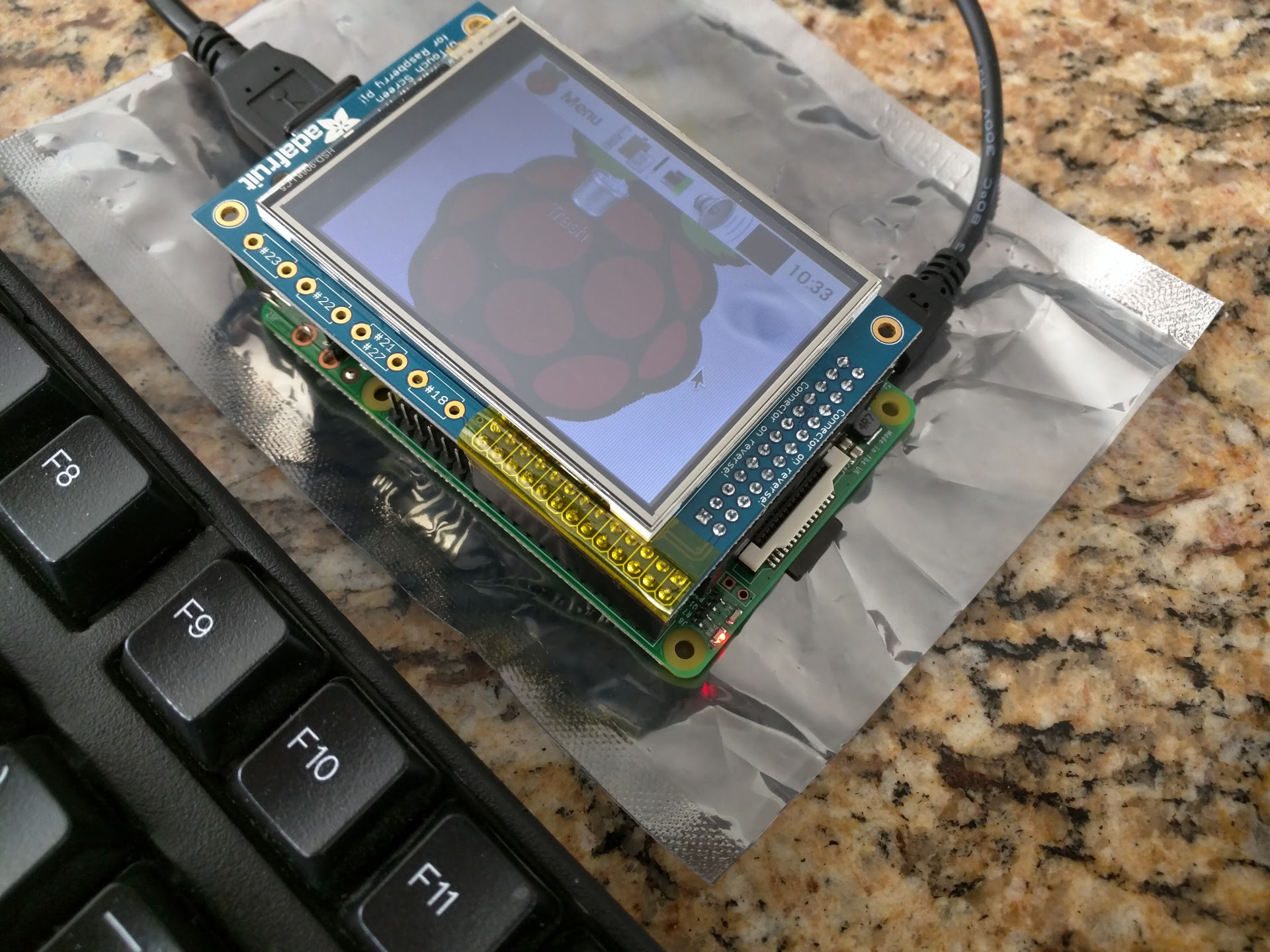 Raspberry Pi with 2.8 inch TFT display